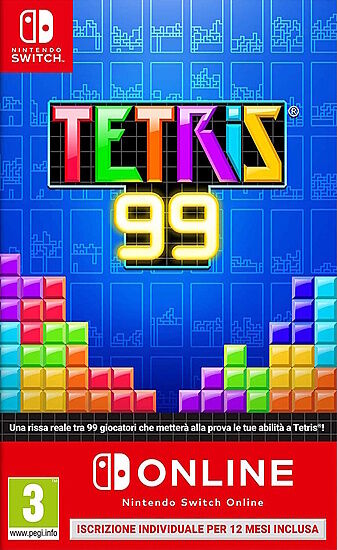 nintendo tetris 99 + switch online 12 mesi