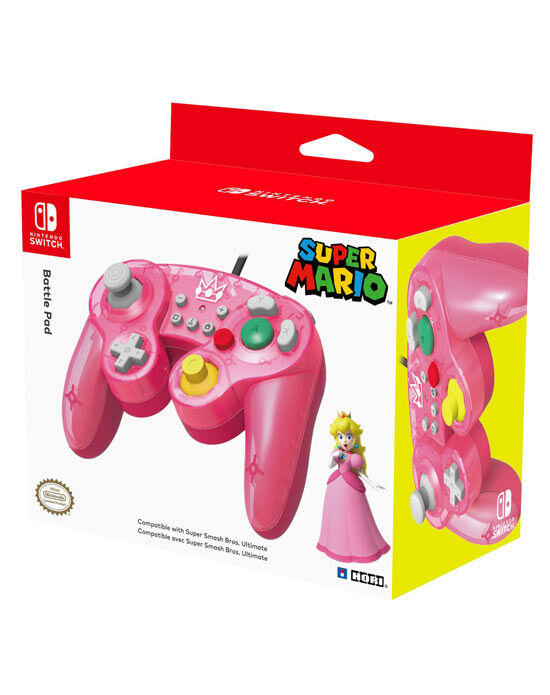 Hori Controller Battle Pad Peach (Super Mario)