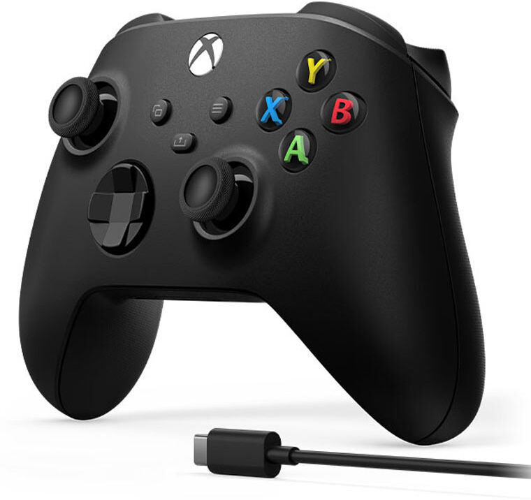 Microsoft Controller Wireless Xbox Series X + Cavo USB-C (Nero)