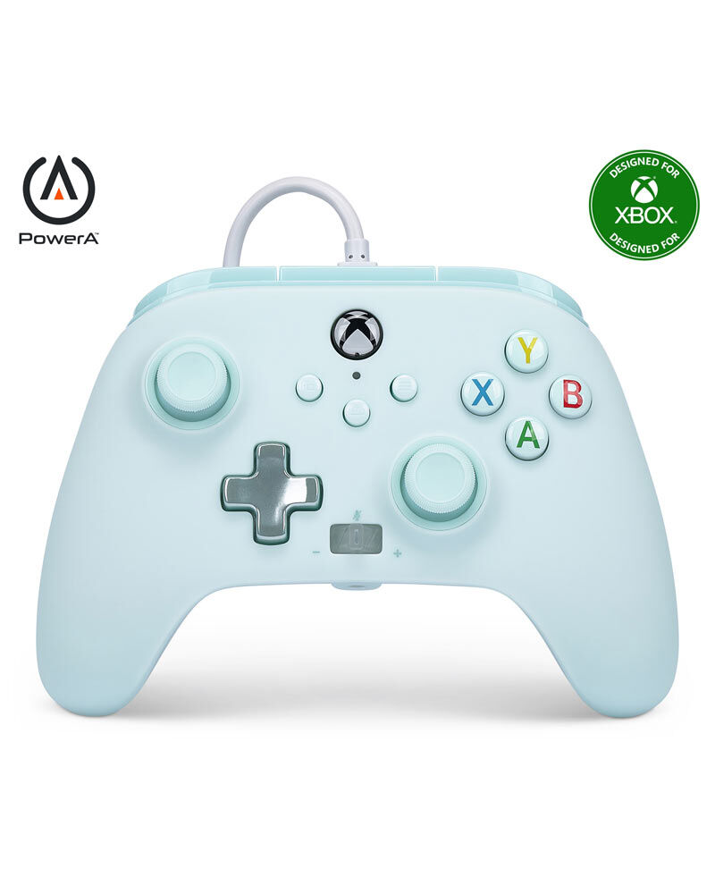 PowerA Controller Power A Enhanced Cotton Candy Blue (Wired) (Compatibile con Xbox Series X S)