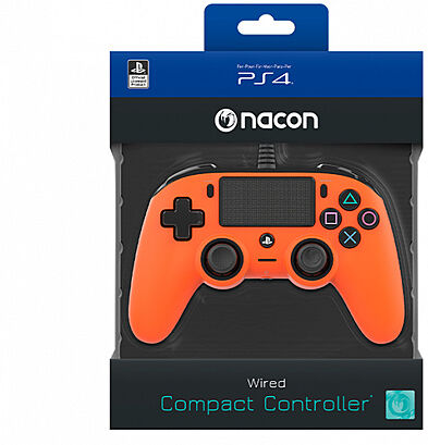 Nacon Wired Compact Controller PS4 (Arancione)