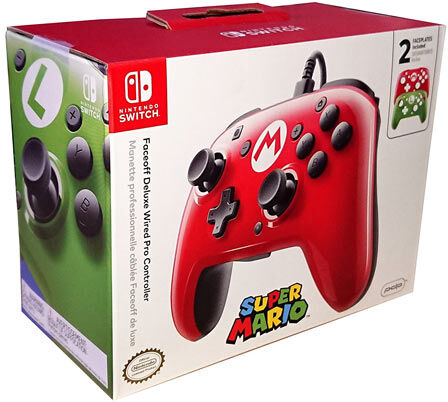 ND Pro Controller PDP Faceoff Deluxe Mario Edition