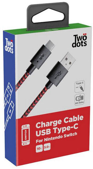 Switch Cavo di Ricarica Two Dots USB Type-C 3m (Nintendo )