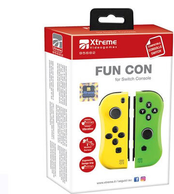 Switch Joy-Con Xtreme Fun Con (Giallo e Verde)