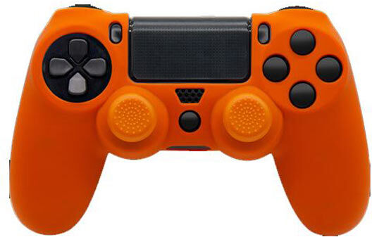 PS4 Grips & Cover Dualshock Arancione Silicone