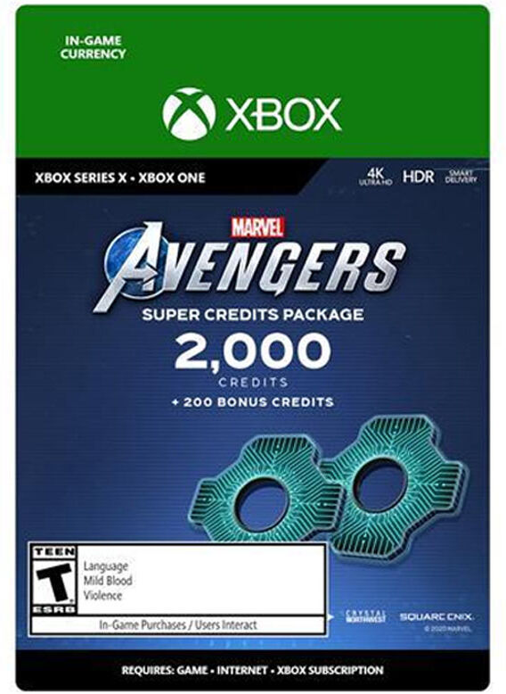 Square Enix Marvel's Avengers Pacchetto Crediti Super 2000 + 200 Crediti