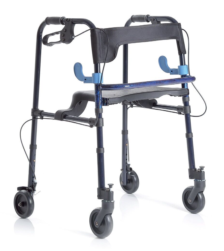 moretti deambulatore rollator pieghevole con