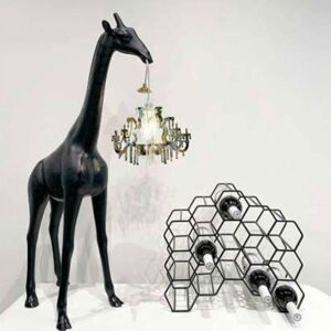 Qeeboo lampada Giraffa In Love XS nera