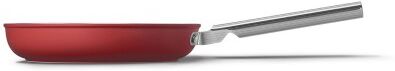 SMEG Padella antiaderente Cookware, Rosso Estetica 50's Style 26 cm