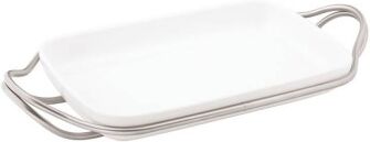 Sambonet pirofila rettangolare con supporto New Living 41x27cm Sambonet pirofila rettangolare con supporto New Living 41x27cm