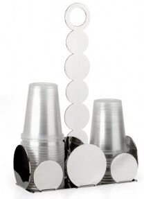 Elleffe Design Elleffe Portabicchieri in acciaio inox 20x8cm Elleffe Design Elleffe Portabicchieri in acciaio inox 20x8cm