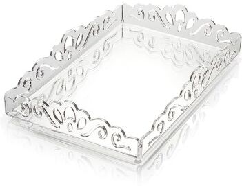 Hervit Creations Hervit vassoio acrilico trasparente 54x34x8cm traforato Hervit Creations Hervit vassoio acrilico trasparente 54x34x8cm traforato