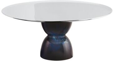 Sambonet Madame alzata in acciaio e base blu lapislazzuli ø 22 cm Sambonet Madame alzata in acciaio e base blu lapislazzuli ø 22 cm