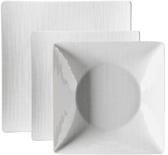 Rosenthal Servizio di piatti Mesh bianco quadrato 18pz