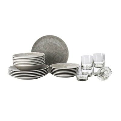 Rosenthal Mesh MOUNTAIN set 18 piatti tondi + 6 bicchieri