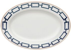 Richard Ginori vassoio ovale Catene Zaffiro Ø34cm Richard Ginori vassoio ovale Catene Zaffiro Ø34cm