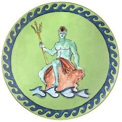 Richard Ginori centrotavola e segnaposto Moss Green Ø33cm Il viaggio di Nettuno Richard Ginori centrotavola e segnaposto Moss Green Ø33cm Il viaggio di Nettuno