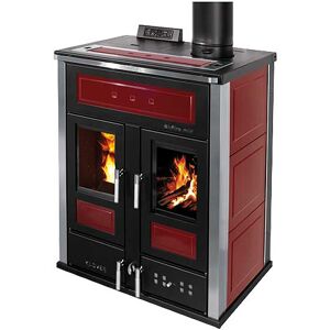 Klover Termostufa Legna E Pellet Kw.16,10 Classe A+ Riscaldamento Acqua Sanitaria Bi-Fire Mid