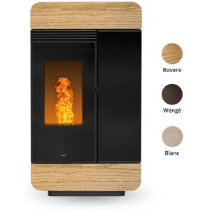 Klover Termostufa Pellet Idro Acqua Sanitaria Ventilata Diva 3000 Wood Acs Air Rovere Kw.30 A+