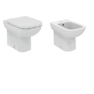 Ideal Standard Sanitari Filo Muro Btw Wc Rimls Bidet Sedile Avvolgente I.Life A