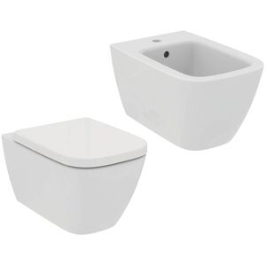 Ideal Standard Sanitari Sospesi I.Life B Wc Senza Brida Rimls+ Sedile Soft-Close Bidet Bianco