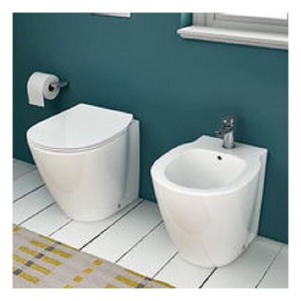 ideal standard filo parete filomuro wc sedile bidet connect aquablade