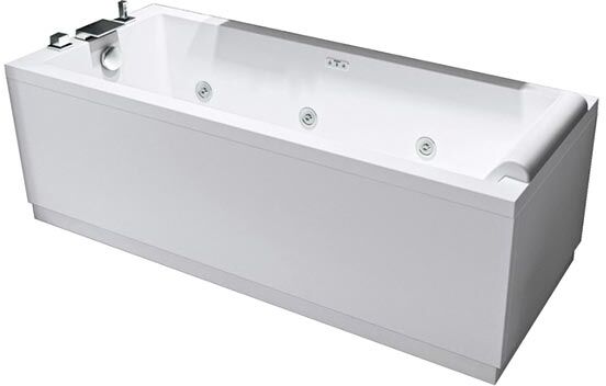 novellini vasca da bagno idromassaggio pannellata 2 pannelli calos 2.0 hydro 170x70 con rubinetteria a bordo