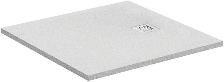 Ideal Standard Doccia Quadrato Ultra Flat S 80x80 Cm Bianco Finitura Effetto Pietra K8214fr