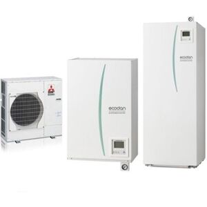 Mitsubishi Pompa Calore Ecodan Hydrotank S 200 Lt. Reversibile Suz-Swm80va Kw. 7,5 A+++ Gas R32