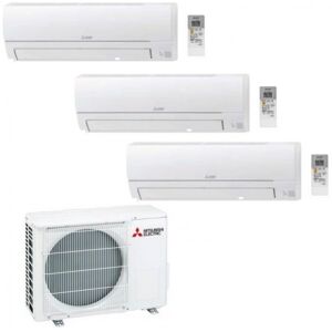 Mitsubishi Climatizzatore Inverter Trial Split 9000+9000+9000 9+9+9 Btu A++ Mxz-3ha50vf R32 Linea Smart