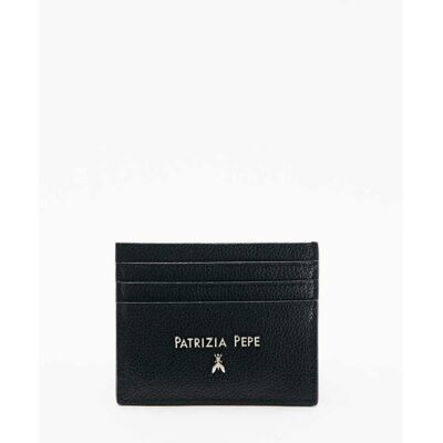 Patrizia Pepe Porta carte di credito in pelle nero U Patrizia Pepe Porta carte di credito in pelle nero U