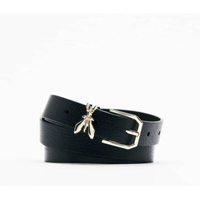 Patrizia Pepe Cintura vita bassa in pelle martellata nero S Patrizia Pepe Cintura vita bassa in pelle martellata nero S