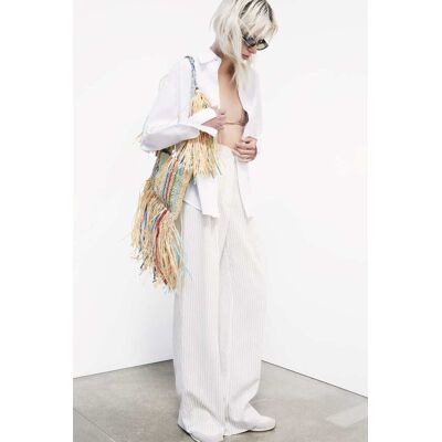Patrizia Pepe Pantaloni sartoriali con pieghe 42 Patrizia Pepe Pantaloni sartoriali con pieghe 42