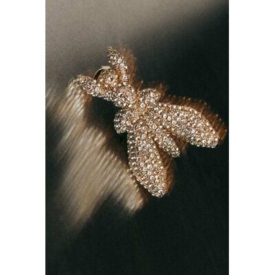 Patrizia Pepe Orecchini in ottone e vetro con strass oro U Patrizia Pepe Orecchini in ottone e vetro con strass oro U