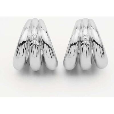 Patrizia Pepe Earcuffs grandi Metal Circle argento U Patrizia Pepe Earcuffs grandi Metal Circle argento U
