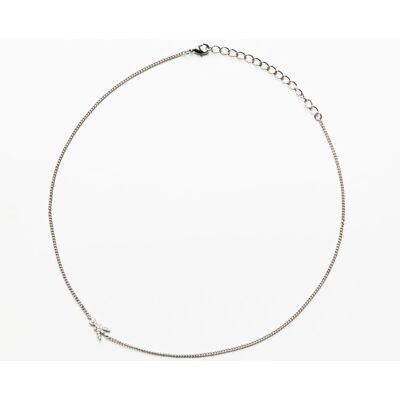 Patrizia Pepe Collana con strass argento U Patrizia Pepe Collana con strass argento U