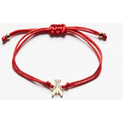 Patrizia Pepe Braccialetto Lucky Fly rosso U Patrizia Pepe Braccialetto Lucky Fly rosso U