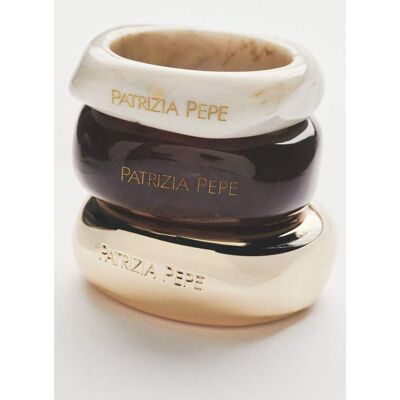 Patrizia Pepe Bracciale chunky Nature Soul marrone U Patrizia Pepe Bracciale chunky Nature Soul marrone U