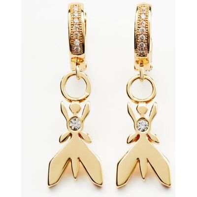 Patrizia Pepe Orecchini Micro Fly Strass oro U Patrizia Pepe Orecchini Micro Fly Strass oro U