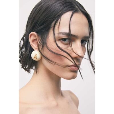 Patrizia Pepe Orecchini bold a sfera bianco U Patrizia Pepe Orecchini bold a sfera bianco U
