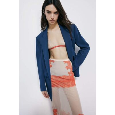 Patrizia Pepe Reggiseno a triangolo in tulle e pizzo beige I Patrizia Pepe Reggiseno a triangolo in tulle e pizzo beige I