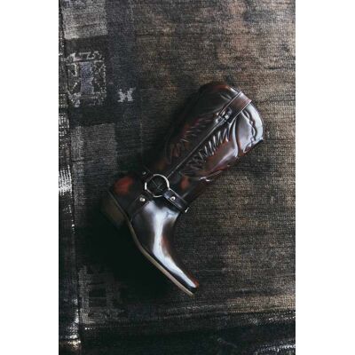 Patrizia Pepe Stivali cowboy in pelle marrone 36 Patrizia Pepe Stivali cowboy in pelle marrone 36