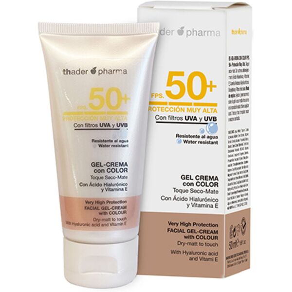 th pharma crema-gel viso colorata spf 50+, 50 ml