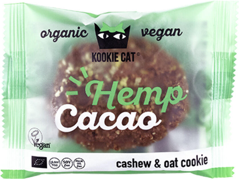 smart organic bio biscotto kookie cat – canapa & cacao, 50 g