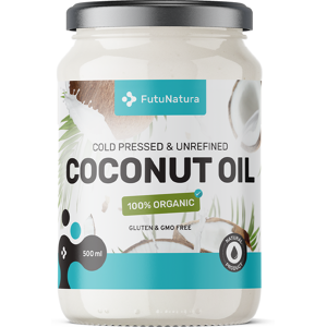 FutuNatura Olio di Cocco - Spremuto a Freddo, Bio, 500ml FutuNatura Olio di Cocco - Spremuto a Freddo, Bio, 500ml
