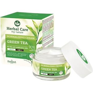 Herbal Care Crema al tè verde per pelli grasse e miste, 50 ml