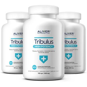 ALIVER Nutraceutics Kit 3x Tribulus terrestris, totale 360 capsule