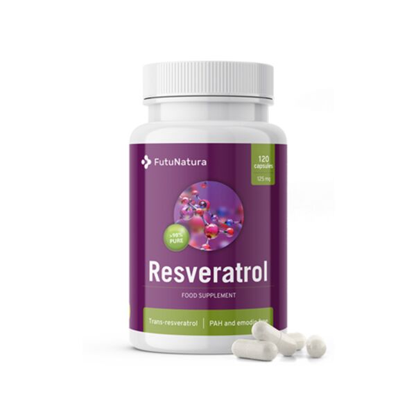 futunatura resveratrolo 125 mg - cuore e vasi sanguigni, 120 capsule