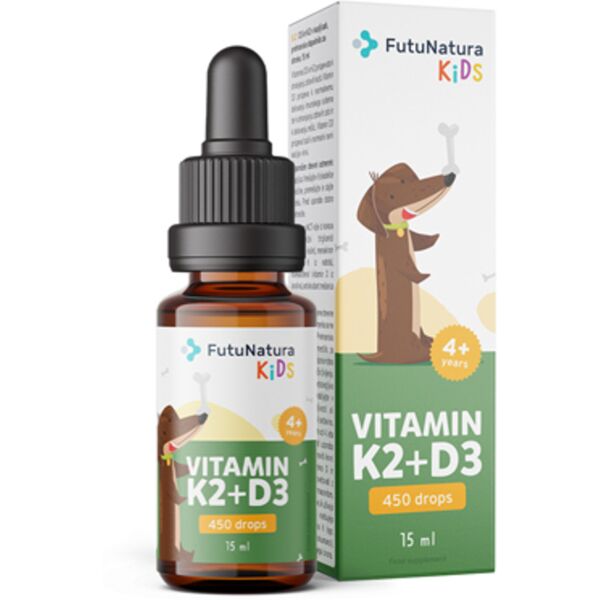 futunatura kids vitamine k2+d3 in gocce – per bambini, 15 ml