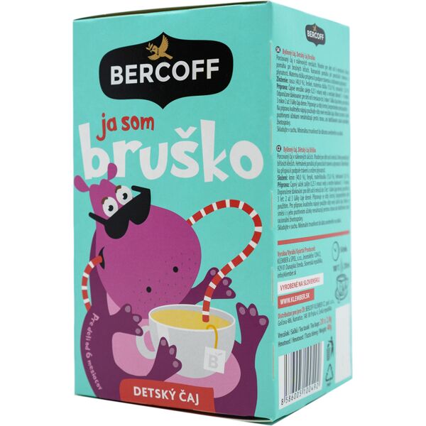 bercoff klember tè per bambini per lo stomaco bruško, 20x2 g